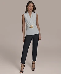 Donna Karan New York Women's Hardware-Detail Sleeveless Top