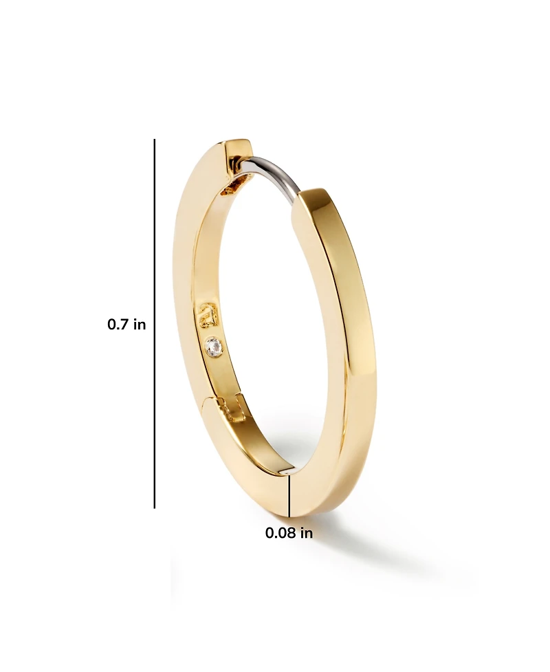Ana Luisa Gold Huggie Hoop Earrings - Huggie Hoops Medium
