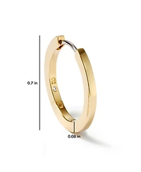 Ana Luisa Gold Huggie Hoop Earrings - Huggie Hoops Medium