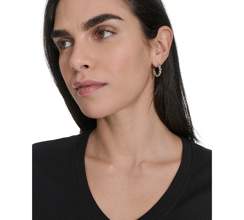 Calvin Klein Women's V-Neck Logo Short-Sleeve T-Shirt