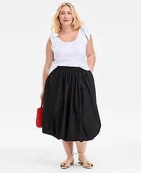 On 34th Trendy Plus Bow-Shoulder Tank Top, Exclusively at Macy's