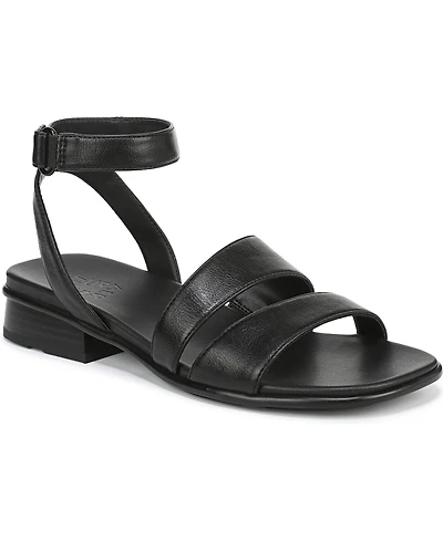 Naturalizer Women's Effie Square Toe Block Heel Flat Sandals