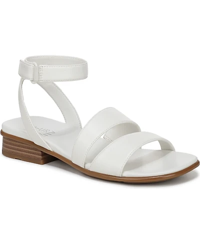 Naturalizer Women's Effie Square Toe Block Heel Flat Sandals