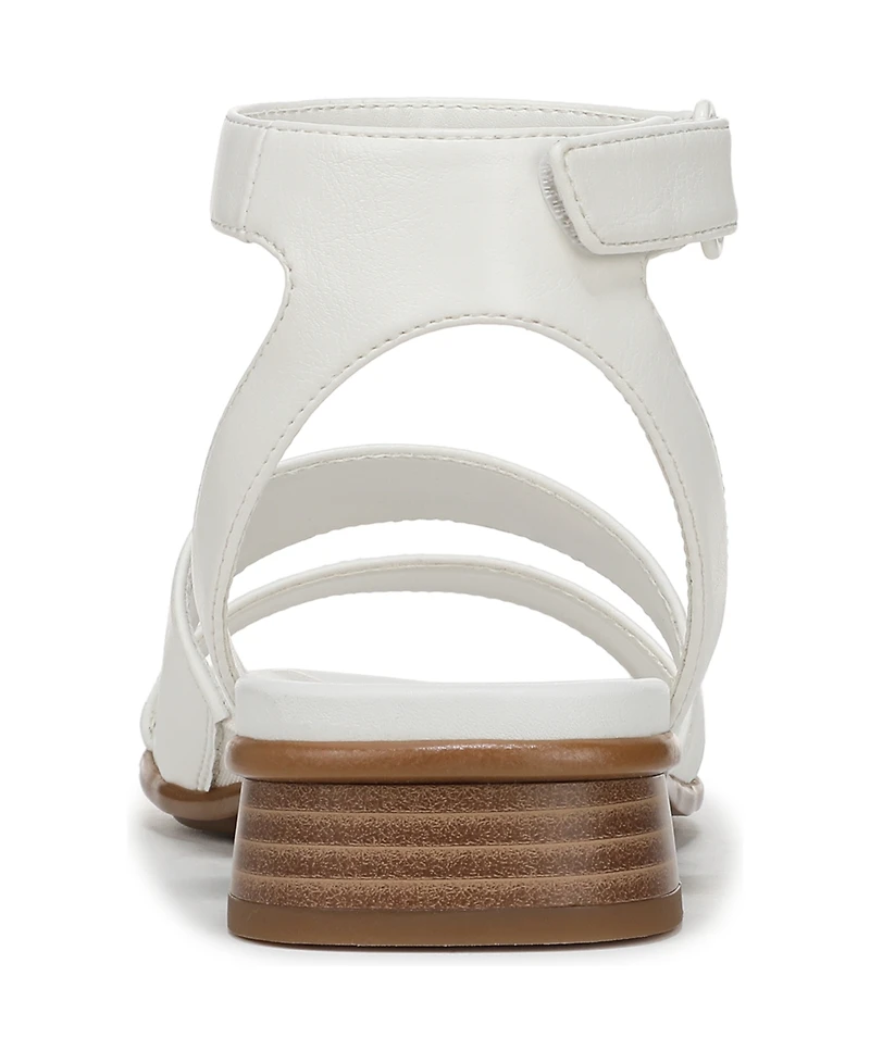 Naturalizer Women's Effie Square Toe Block Heel Flat Sandals