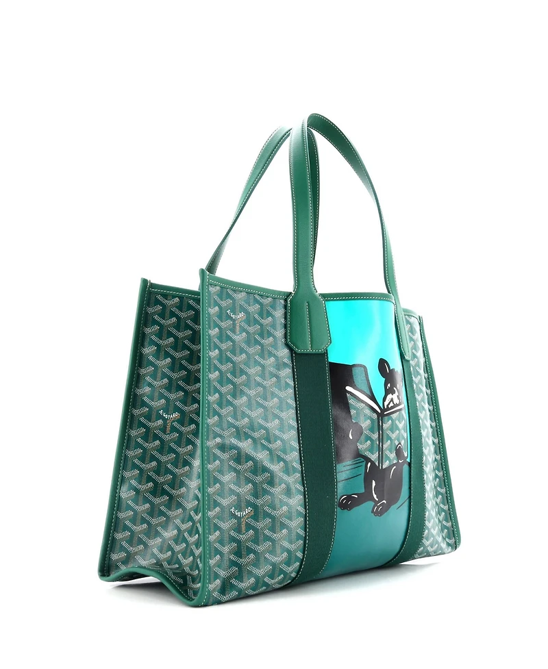 Pre-Owned Goyard Mm Villette Tote Printed Coated Canvas