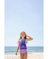 Descendants Girls Uma Evie Mal Tankini Top and Bikini Bottom Swim Set to