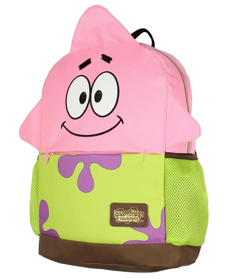 SpongeBob SquarePants Patrick Star School Travel Backpack With Faux Leather Bottom