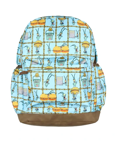 SpongeBob SquarePants Backpack Plankton Chum Bucket Patties Laptop School Bag