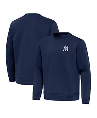 Antigua Men's Navy New York Yankees Relevant Lightweight Pullover Sweatshirt
