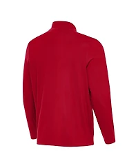 Antigua Men's Crimson Indiana Hoosiers Perilous Quarter-Zip Pullover Top