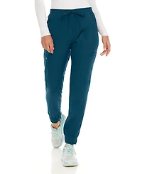 Medichic Women's Seven Pocket Cargo Scrub Pants Joggers with 4-Way Stretch