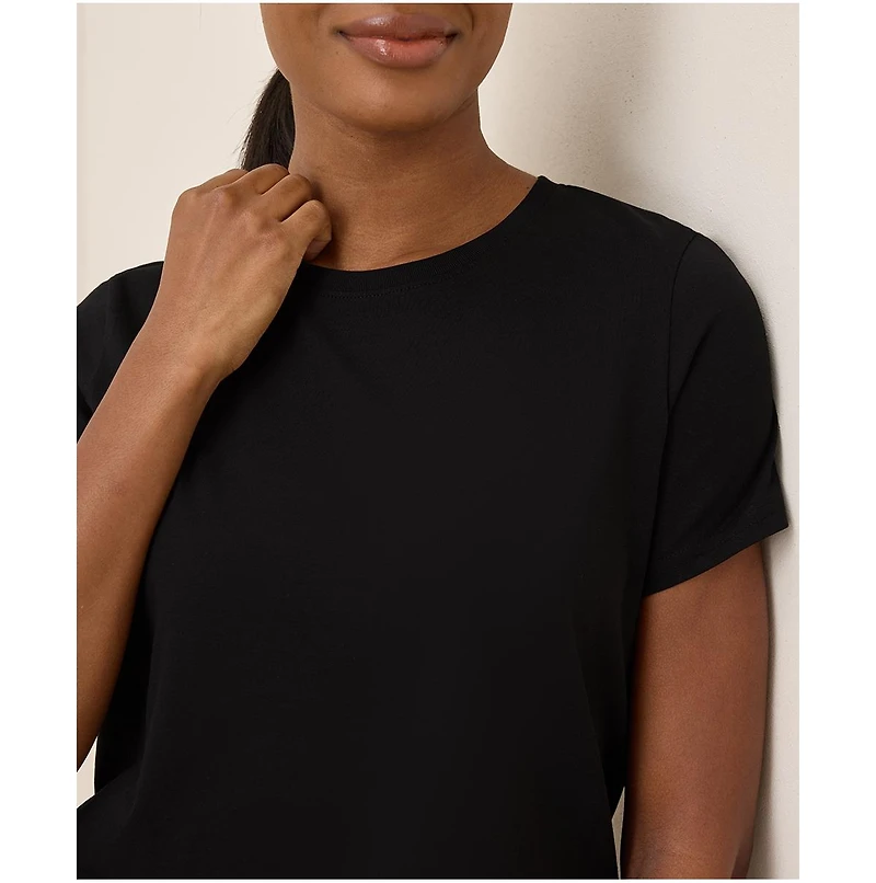 Pact Women's Organic Cotton Luxe Stretch Jersey Tee