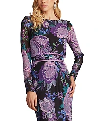 Tadashi Shoji Women's Akilah Floral Blouson Midi Dress