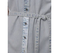 Dkny Jeans Women's Denim Self Belted Shirtdress - L3N