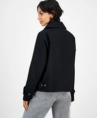 London Fog Women's Short Single-Breasted Trench Coat, Exclusively at Macy's