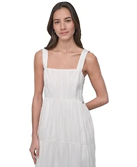 Dkny Jeans Women's Cotton Tiered Maxi Dress