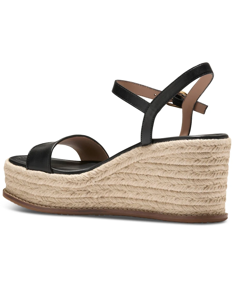 Cole Haan Women's Cloudfeel Keeton Espadrille Flatform Wedge Sandals