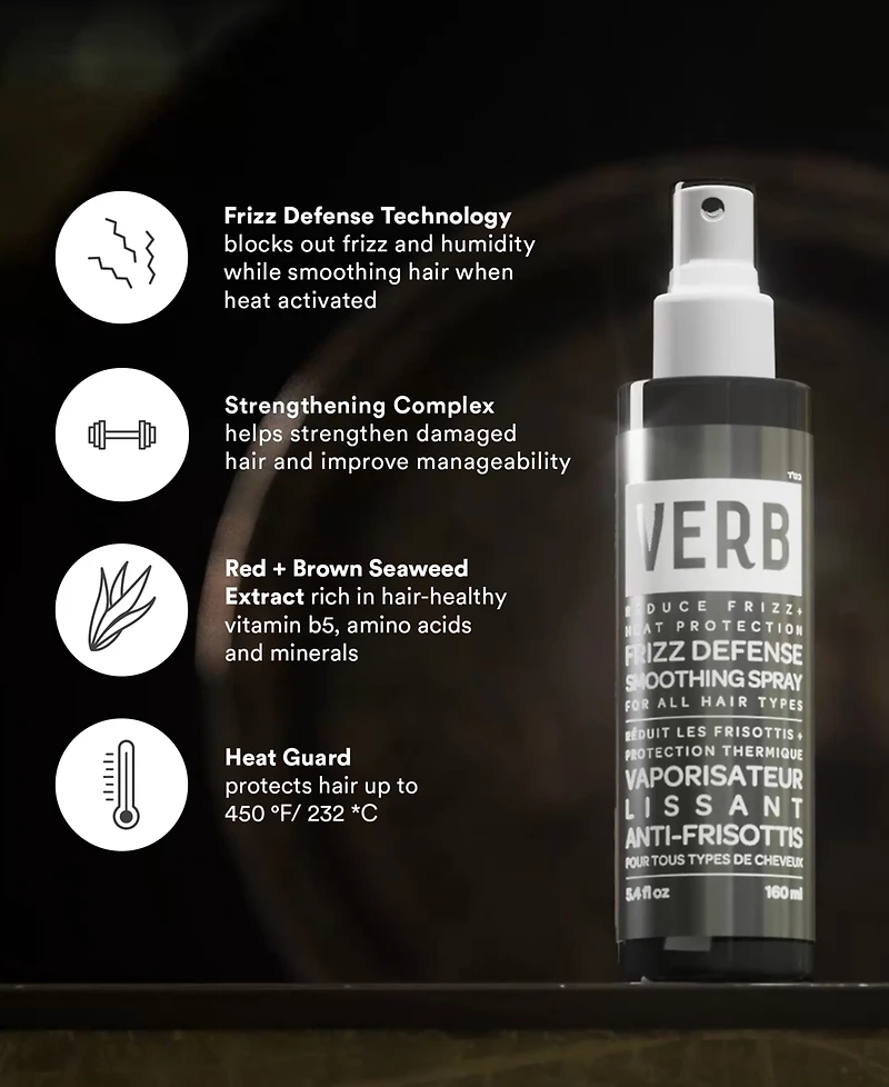 Verb Frizz Defense Smoothing Spray, 5.4 oz.