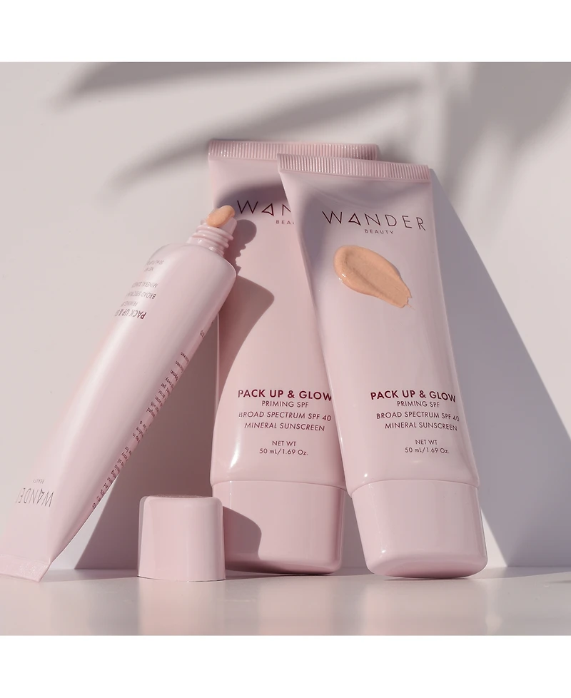 Wander Beauty Pack Up & Glow Priming Mineral Sunscreen Spf 40
