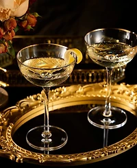 The Wine Savant Vintage Art Deco Coupe Glasses