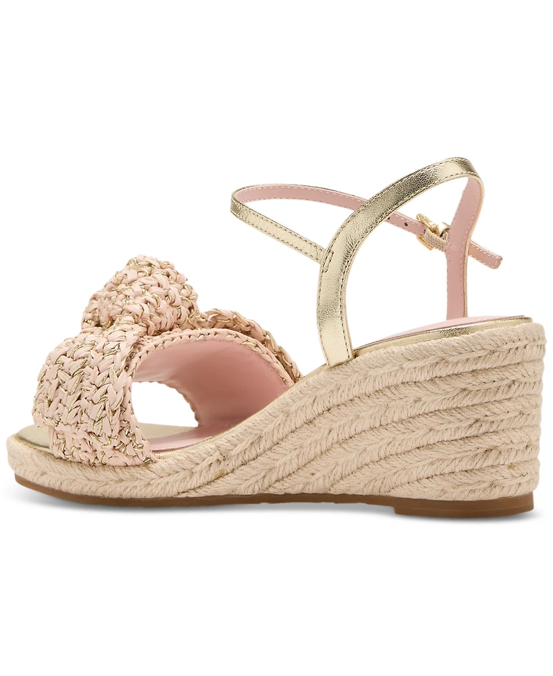 Kate Spade New York Women's Leandra Raffia Espadrille Wedge Sandals