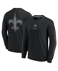 Fanatics Men's Black New Orleans Saints Elements Strive Long Sleeve T-Shirt