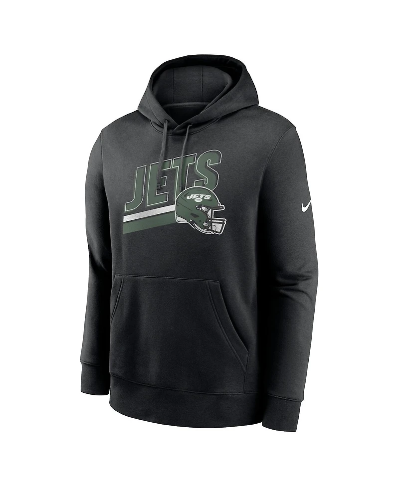 Nike Men's Black New York Jets Club Fleece Pullover Hoodie
