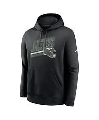 Nike Men's Black New York Jets Club Fleece Pullover Hoodie