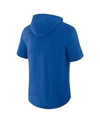 Fanatics Men's Royal New York Mets Clubhouse Optimal Play Raglan Short Sleeve Pullover Hoodie