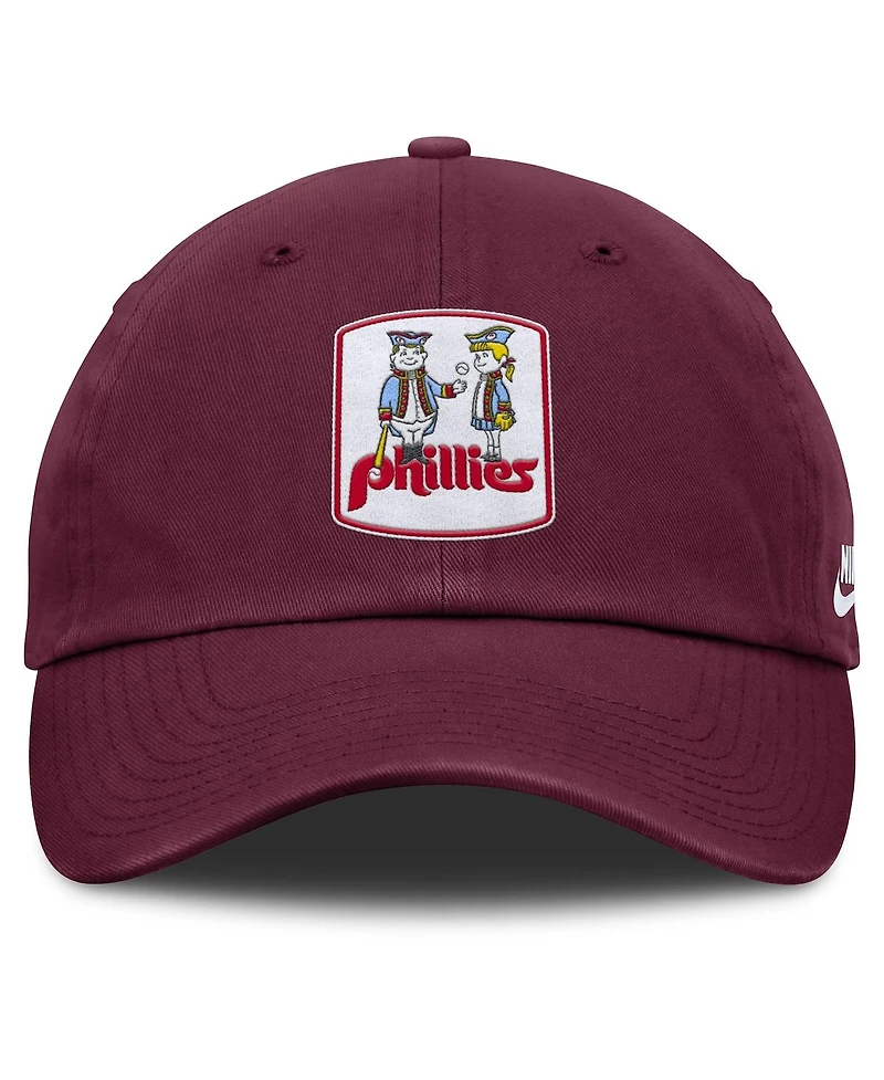 Nike Women's Burgundy Philadelphia Phillies Club Adjustable Hat