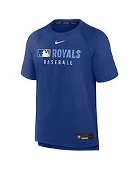 Nike Men's Royal Kansas City Royals Authentic Collection Pregame Raglan Performance T-Shirt