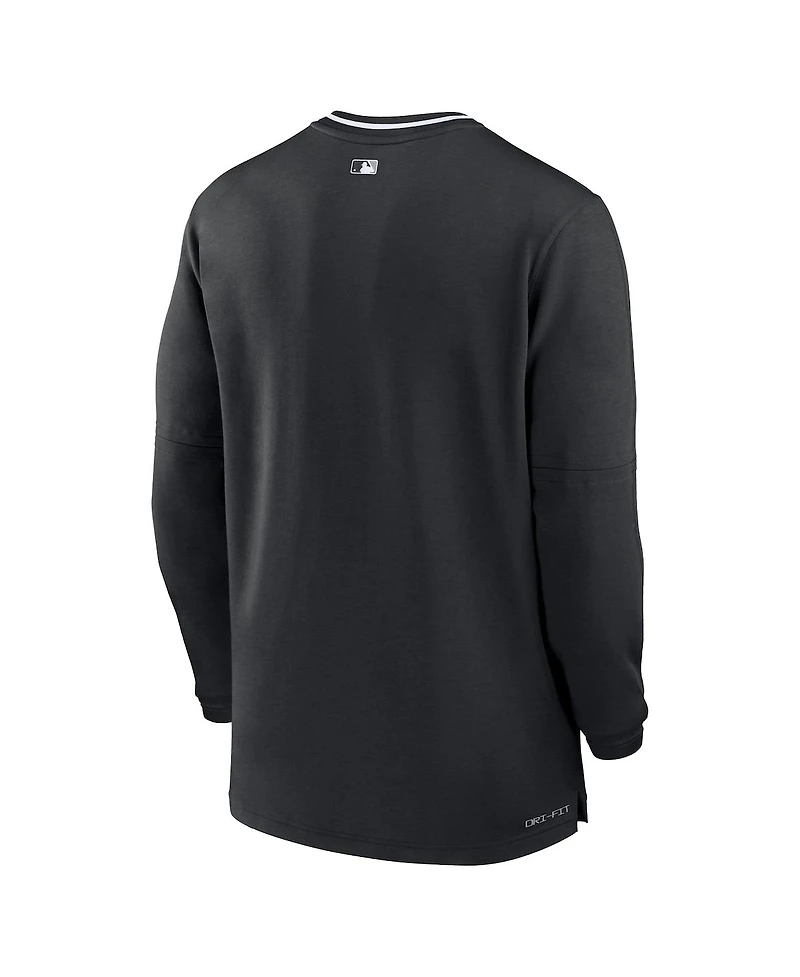 Nike Men's Black Chicago White Sox Authentic Collection Performance Half-Zip Top