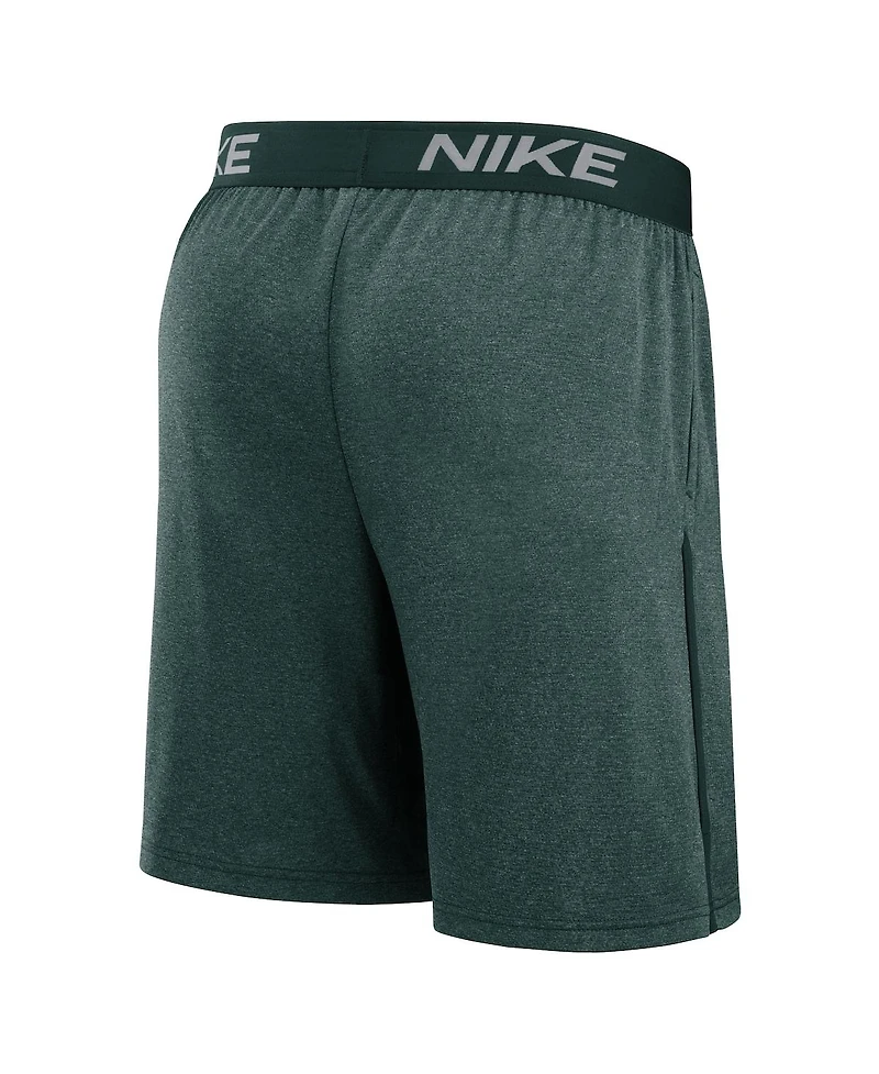 Nike Men's Green Athletics Authentic Collection Performance Knit Shorts