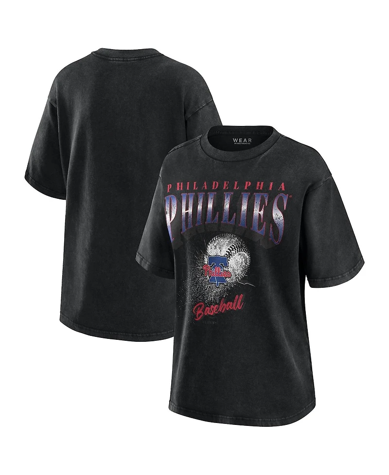Wear by Erin Andrews Women's Charcoal Philadelphia Phillies Boyfriend T-Shirt