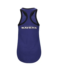 G-iii 4Her by Carl Banks Women's Purple Baltimore Ravens Tater Racerback Tank Top