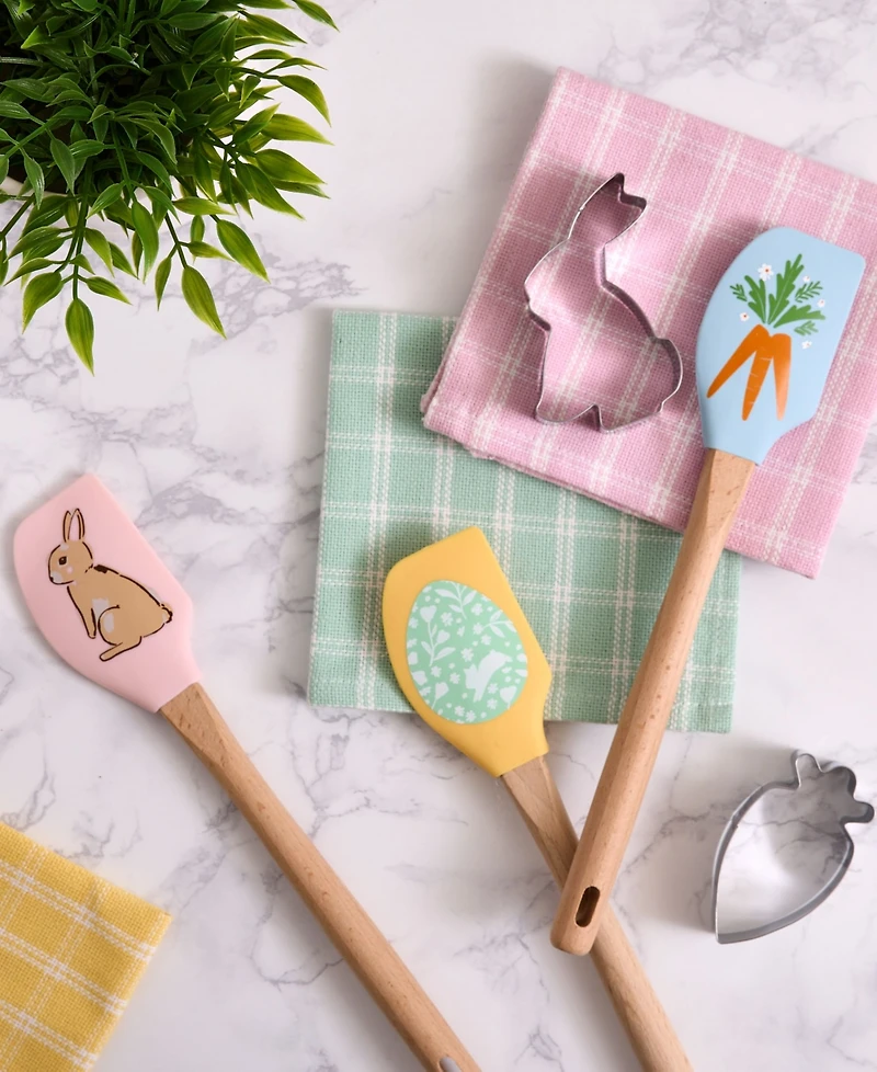 Design Imports Hop Into Spring Spatula 3-Piece Cookie Cutter Gift Set