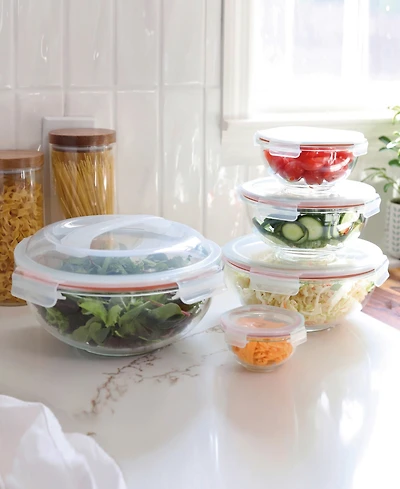 Sedona Kitchen 10-Piece Nesting Glass Bowl Set