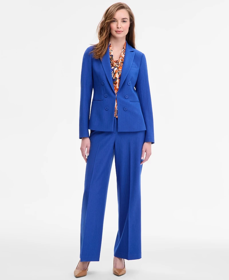 Tahari Asl Women's Peak Lapel Clasp Blazer, Regular & Petite