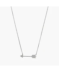 Sterling Silver Chevron Arrow Pendant Necklace