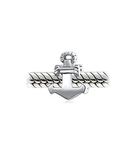 Bling Jewelry Nautical Anchor Rope Charm Bead in Sterling Silver for European Bracelets