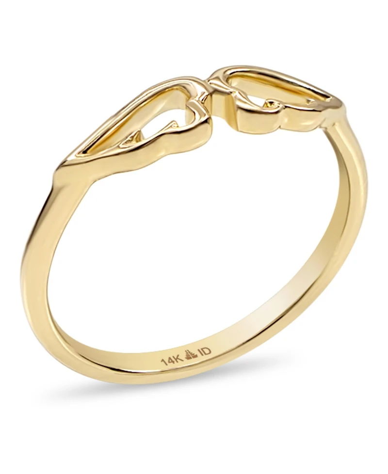 Devata Angel Wings Ring in 14K Gold, Size approx. grams