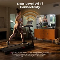 Sunny Health & Fitness Active 300 Smart Manual Incline Treadmill with WiFi & Bluetooth