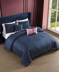 Bebejan Renaissance Bedding 100% Cotton Sateen 5 Piece King Size Reversible Comforter Set