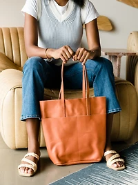 Able Selam Tote Bag, Clay