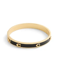 Coach Signature Pegged Enamel Bangle Bracelet