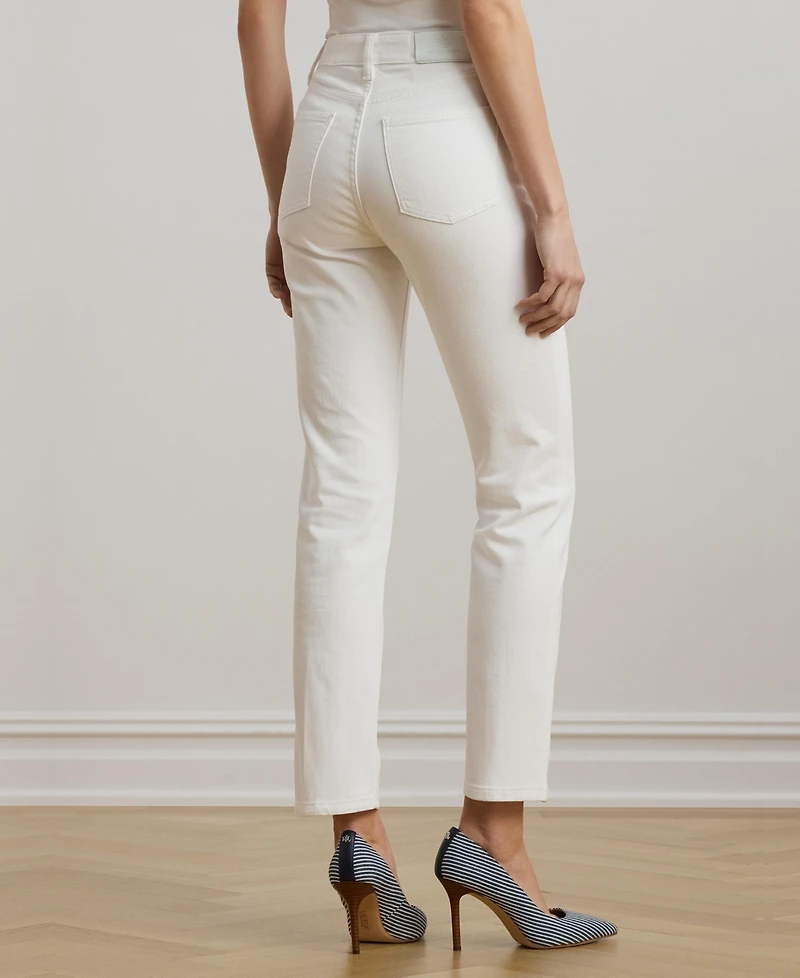Lauren Ralph Women's High-Rise Straight Ankle Jeans