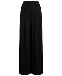 Lauren Ralph Women's Pleated Stretch Jersey Wide-Leg Pants, Regular & Petite