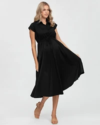 Maternity soft Cotten adjustable drawstring celeste