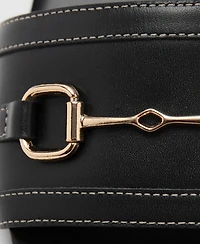 Mango Women's Buckle Leather Sandals