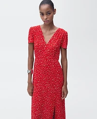 Mango Women's Midi Floral Dress